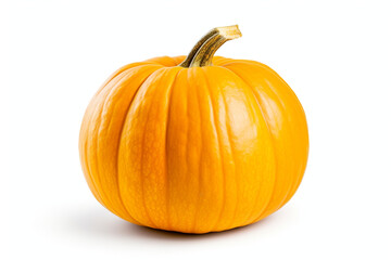Obraz premium Pumpkin isolated on white background created with Generative Ai