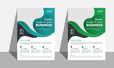 Modern creative business flyer design.