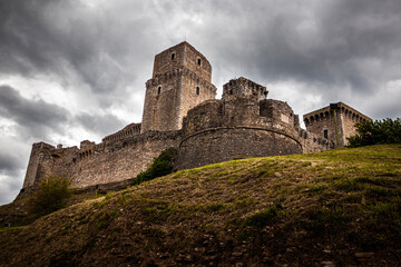 Fototapeta na wymiar Castello d'Assisi, Italia Assisi's castle, Italy