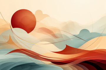 wave graphic illustration
