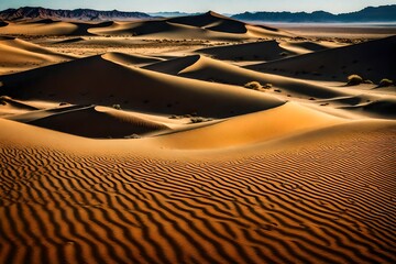 Fototapeta na wymiar desert sand dunes Generated with AI.