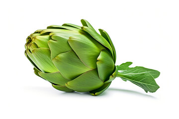 Artichoke isolated on white background created with Generative Ai