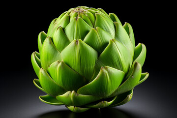 Fototapeta premium Artichoke isolated on white background created with Generative Ai