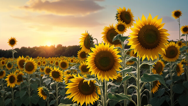 field of sunflowers