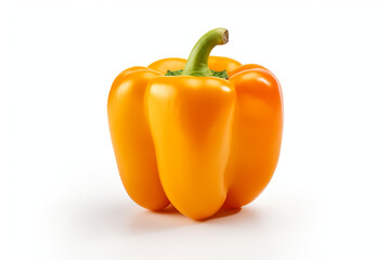 Bell Pepper isolated on white background created with Generative Ai