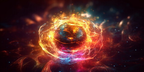 Obraz premium explosion in the space