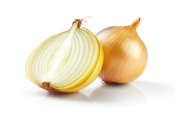 Onion isolated on white background created with Generative Ai