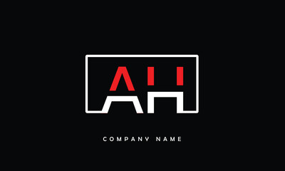 AH, HA, A, H Abstract Letters Logo Monogram