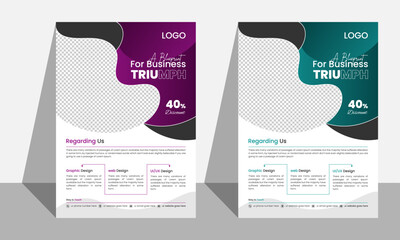 Simple corporate flyer design.