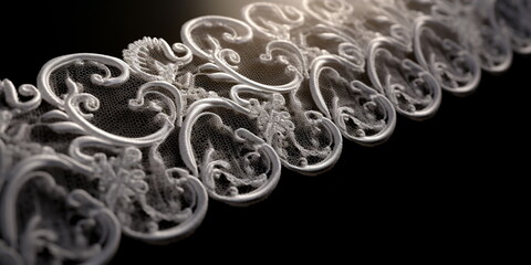 beautiful lace fabric ornament