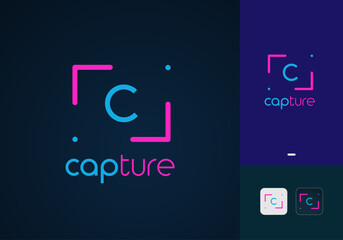 Creative Photography Logo Design Vector Template.
Photo Capture Logo Illustration with App Icon. C Letter Camera Icon Design. Camera, Lens, shot, snapshot, screenshot, film, media logo element. 