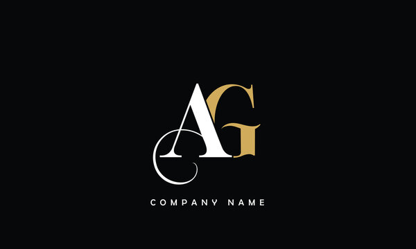 AG, GA, A, G Abstract Letters Logo Monogram