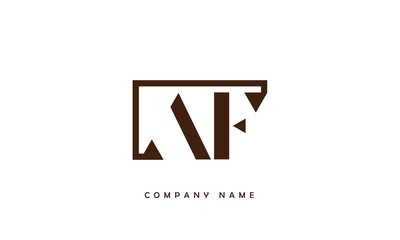 AF, FA, A, F Abstract Letters Logo Monogram