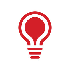 Fototapeta premium light bulb and lightning logo vector element, light bulb and lightning illustration vector template