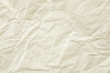 Abstract old white crumpled and creased recycle paper texture background