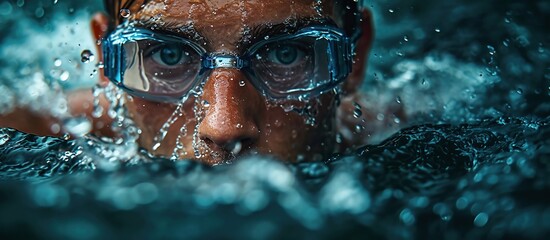 Fototapeta premium Male swimming