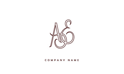 AE, EA, A, E Abstract Letters Logo Monogram
