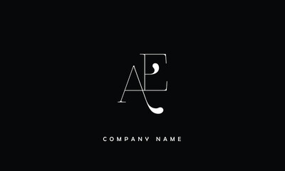 AE, EA, A, E Abstract Letters Logo Monogram