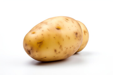 Potato isolated on white background created with Generative Ai