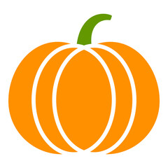 Pumpkin flat icons on a white background
