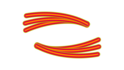 red and yellow arrows