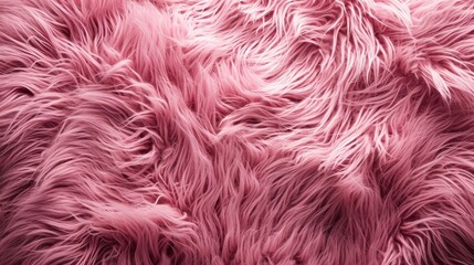 Fototapeta premium Close Up of Pink Fur Texture - Soft, Fluffy, and Textured Fabric in Stunning Pink Hues