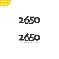 Creative Happy New Year 2650 Logo Design
