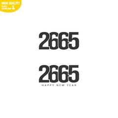 Creative Happy New Year 2665 Logo Design