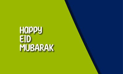 Eid Mubarak greeting banner, suitable as a background for greeting cards