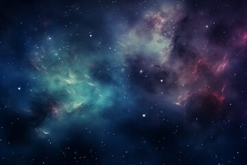 Fototapeta na wymiar Cosmic and nebula-filled outer space forming a breathtaking and captivating wallpaper background
