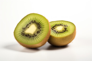 Fototapeta premium Kiwi isolated on white background created with Generative Ai