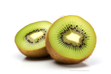 Fototapeta premium Kiwi isolated on white background created with Generative Ai