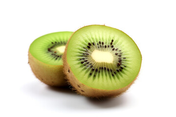 Fototapeta premium Kiwi isolated on white background created with Generative Ai