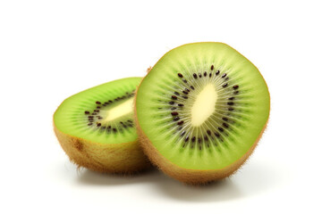 Fototapeta premium Kiwi isolated on white background created with Generative Ai
