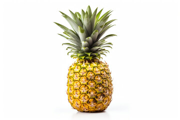 Fototapeta premium Pineapple isolated on white background created with Generative Ai