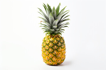 Fototapeta premium Pineapple isolated on white background created with Generative Ai