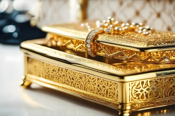 golden jewelry box