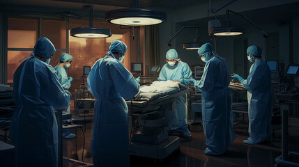 surgeon in room