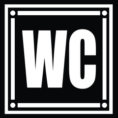 WC Symbol – Clear Restroom Signage Design