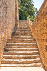 Detail of the Amazing Royal Palace of La Almudaina in Palma.