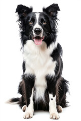 Border Collie dog isolated on white background