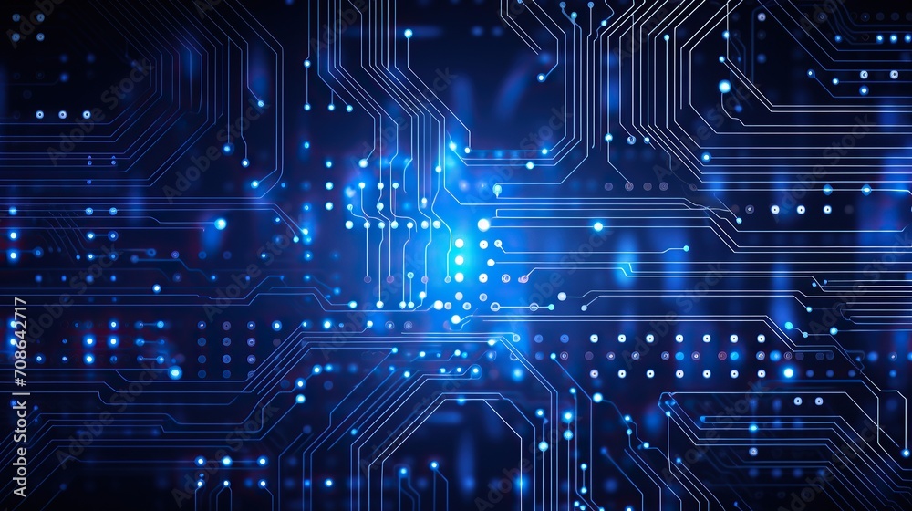 Poster circuit technology background with high-tech digital data connection system, cyber circuit future te