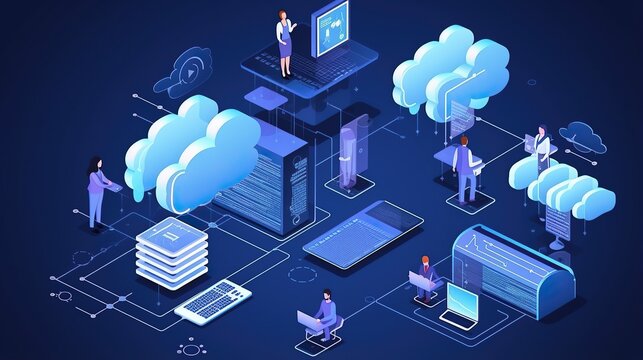 cloud synchronization server center data protection ,Modern cloud technology and network concept.internet data service. Web cloud technology business. network and database, internet center,