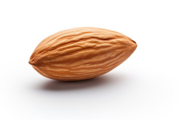 Almond isolated on white background created with Generative Ai