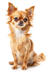 Chihuahua dog isolated on white background