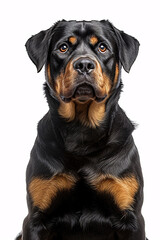 Obraz premium Rottweiler dog isolated on white background