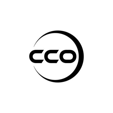 CCO letter logo design with white background in illustrator, cube logo, vector logo, modern alphabet font overlap style. calligraphy designs for logo, Poster, Invitation, etc.