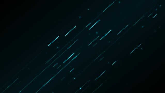 Neon blue glowing futuristic dotted lines abstract background. Seamless looping motion design. Video animation Ultra HD 4K 3840x2160