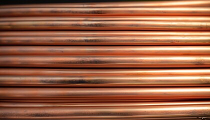 copper pipes suitable as background or cover
