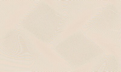 abstract geometric horizontal brown wave line pattern. - obrazy, fototapety, plakaty